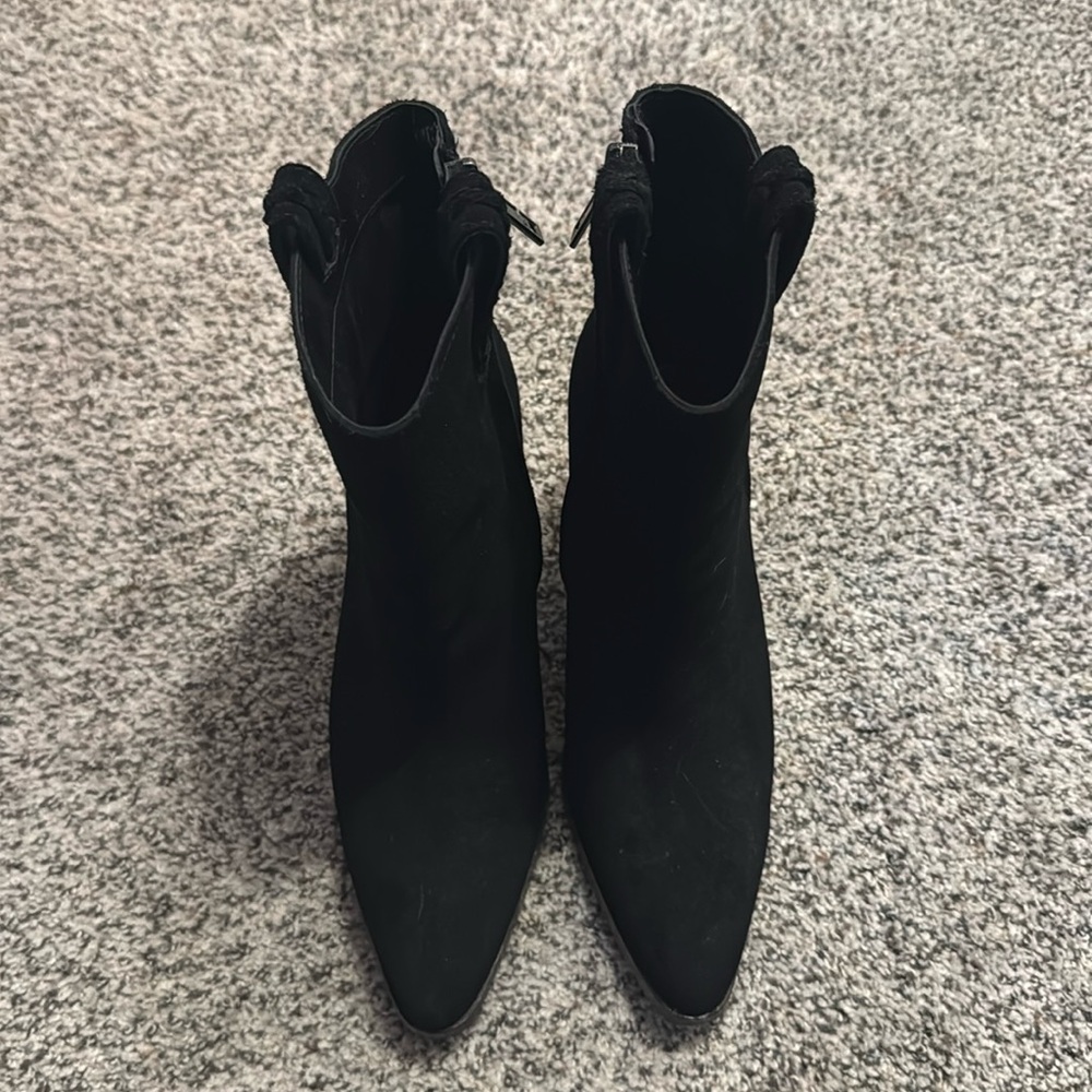 Sam Edelman Suede Black Booties